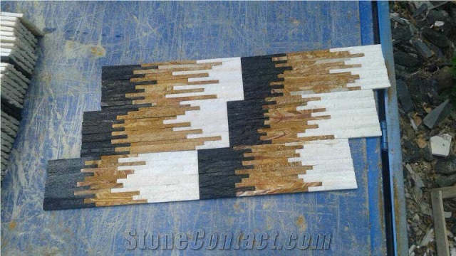 Mixcolor Culture Stone, Wall Decor and Cladding, Ledge and Stacked Stone Veneer, Split Face Fieldstone