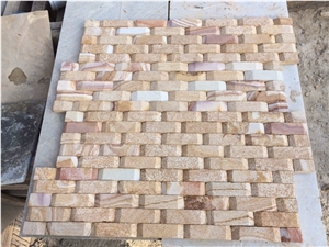 Mixcolor Sandstone Wallstone, Mixcolor Sandstone Culture Stone, Wall Decor and Cladding , Loose Stone, Stacked Stone Veneer Stone, Exposed Wallstone