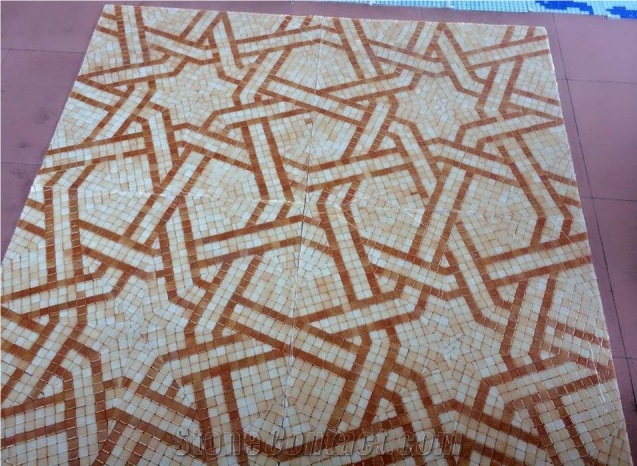 Mosaic Medallions, Square Medallions, Glass & Ceramic & Shell & Stone Medallion,Flooring & Wall Medallions Mosaic Tile, Customize Medallions