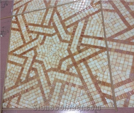 Mosaic Medallions, Square Medallions, Glass & Ceramic & Shell & Stone Medallion,Flooring & Wall Medallions Mosaic Tile, Customize Medallions