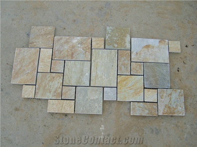 Natural Split Slate Tile, Grey Slate, Sliver Sand Slate Tiles for Outdoor Decoration, Sand Slate, Natural Split Slate Tiles