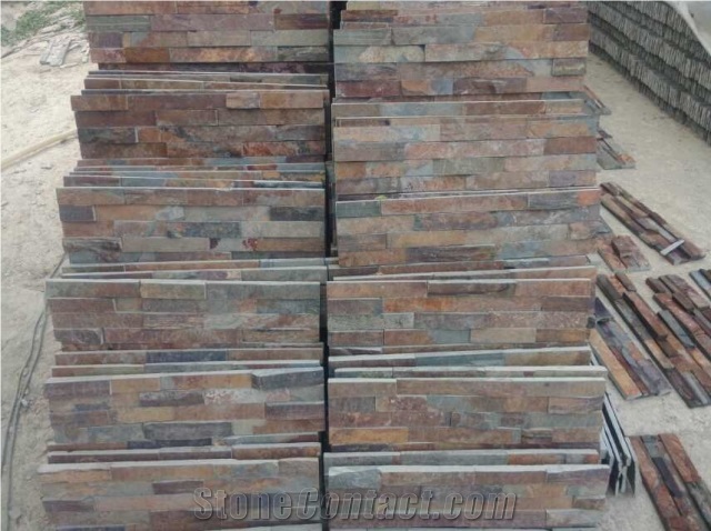 New Shapes Wallstone, Rusty Culture Stone, Stone Wall Decor, Corner Stone, Flexible Stone Veneer ,Ledge Stone Loose Stone, Exposed Wall Cladding Stone