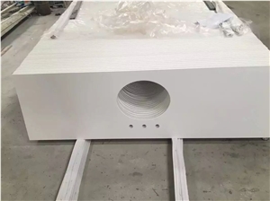 Pure White Quartz Kitchen Countertops/Pure White Quartz Kithen Island Top/Pure White Engineered Quartz Bar Tops