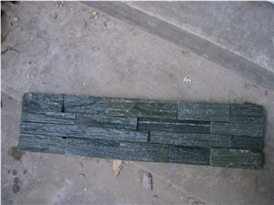 Quartize Ledgestone Wall Tile Cladding Grey Quartzite Culture Stone Tile , Slate, Corner and Brick Stacked Stone