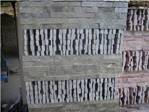Quartize Ledgestone Wall Tile Cladding Grey Quartzite Culture Stone Tile , Slate, Corner and Brick Stacked Stone