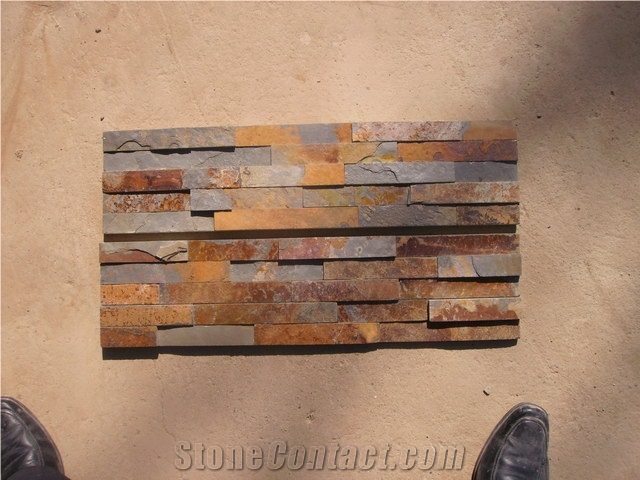 Red Quartzite Cultured Stone ,Wall Cladding /Ledge Stone / Veneer Stone / Thin Stone Veneer / Quartzite Cultured Stone