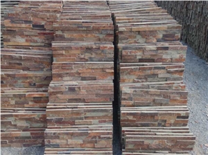 Rough Surface Rusty Slate Culture Stone/Slate Stone Wall Cladding/Ledge Stone/Stone Wall Decor/Thin Stone Veneer/Feature Wall/Split Face Culture Stone/Manufactured Stone Veneer/Feature Wall