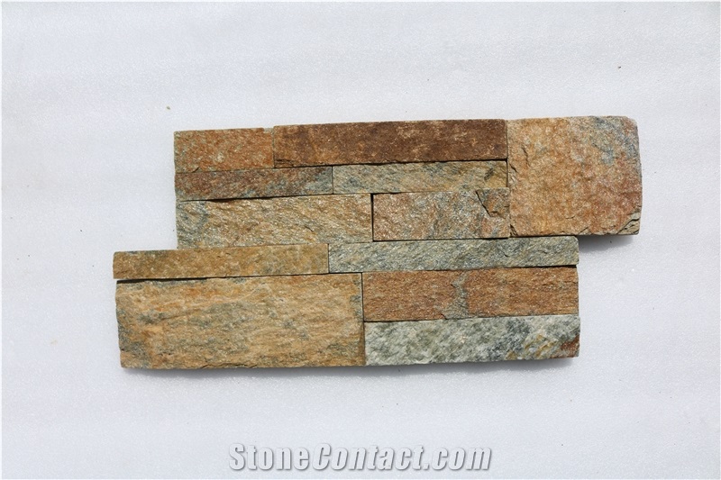 Rusty Quartzite Culture Stone/Stone Wall Cladding/Ledge Stone/Thin Stone Veneer/Stone Wall Cladding/Feature Wall/Split Face Culture Stone/Manufactured Stone Veneer/