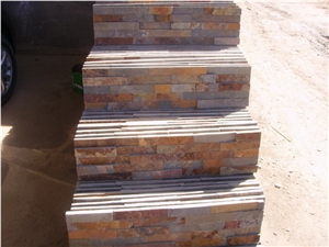 Rusty Slate Culture Stone/Stone Wall Cladding/Ledge Stone/Stone Wall Decor/Thin Stone Veneer/Split Face Culture Stone/Feature Wall/Manufactured Stone Veneer/Corner Stone/Stone Wall Decor