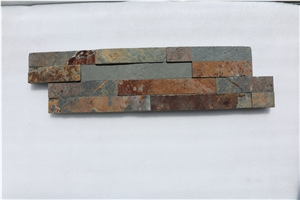 Rusty Slate Culture Stone, Stone Wall Decor, Exposed Wall Cladding , Fieldstone and Stone Panel
