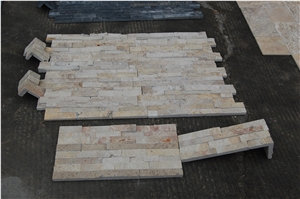 Travertine Split and Acid Washing Face Culture Stone,Ledge Stone ,Wall Cladding Panel,Stacked Stone Veneer( Corner Stone ,Brick Stacked Stone),Exposed Wall Stone