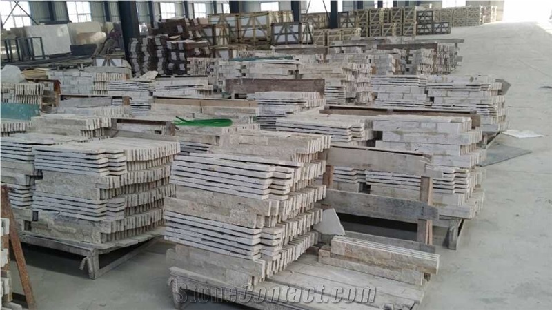 Travertine Split and Acid Washing Face Culture Stone,Ledge Stone ,Wall Cladding Panel,Stacked Stone Veneer( Corner Stone ,Brick Stacked Stone),Exposed Wall Stone
