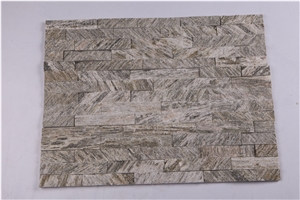 White Wooden Quartzite Stone Wall Cladding/Ledge Stone/Thin Stone Veneer/Split Face Culture Stone/Thin Stone Veneer/Manufactured Stone Veneer/Ledge Stone/Stone Wall Decor/Manufactured Stone Veneer