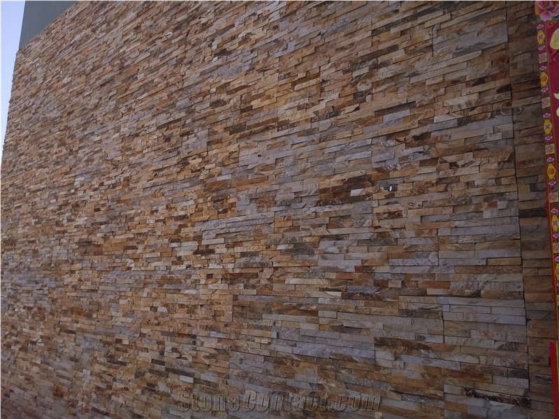 Wood Grain Sandstone Cultured Stone/Wooden Veins Ledge Stone/Sandstone Stacked Stone/Sandstone Stackstone/Sandstone Wall Panels/Sandstone Thin Stone Veneer/Exterior Decoration/Feature Wall Tiles