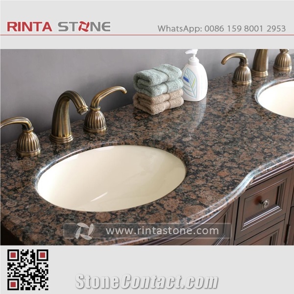 Baltic Brown Vanity Top,Baltic Brown Bath Top,Carmen Red Countertop,Finland Granite Countertop,Custom Countertops