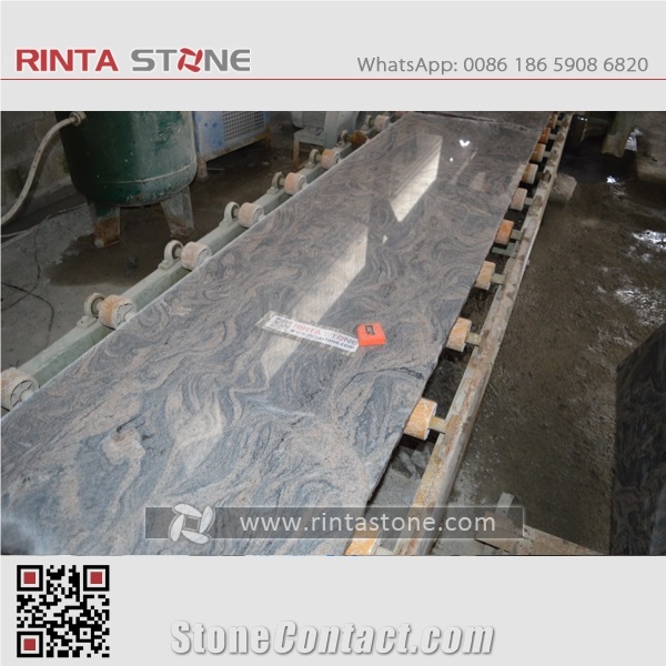 G261 Granite Slabs Tiles China Juparana Granite Wave Sand Granite Granite Juparana Grey Juprana Pink Granite Waves Pattern Stone Big Slabs China Multicolour Granite Grey Stone