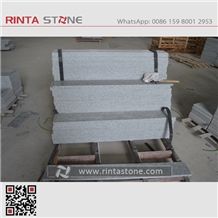 New G602 Grey Granite Tiles Stair Steps Risers Slabs Thin Tiles G603 Big Flower G602 Granite New G603 Cheap Grey Stone Padang Light Grey Granite Jinjiang White Stone Hb G603 Big Flower Hb G602 Skirtin