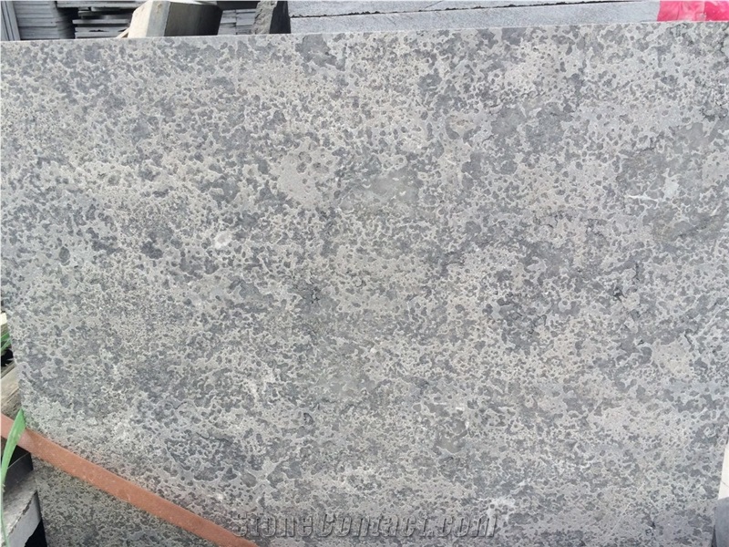 Blue Limestone Flamed and Brush Tiles,Building Wall Decoration