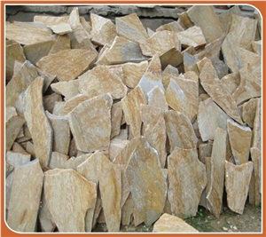 Golden Quartzite Irregular Tile for Flagstone Patio Stone