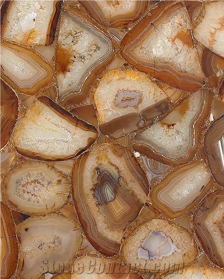 High Quality Yellow Semiprecious Stone Tiles