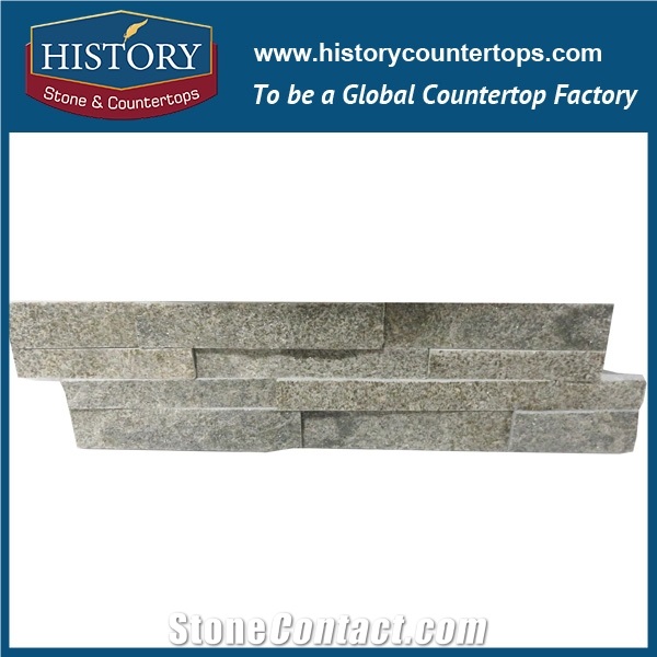 2017 China Natural Split Rusty Granite Wall Decoration Irregular Surface Cultured Stone, Backside Panels Cladding Ledge Stone
