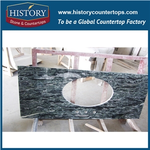 2017 Chinese Hg147 Multicolor Green New Weatern Style Flat Laminated Standard Pre Cut Installing Houseware Use Countertops & Bathroom Vanity Tops