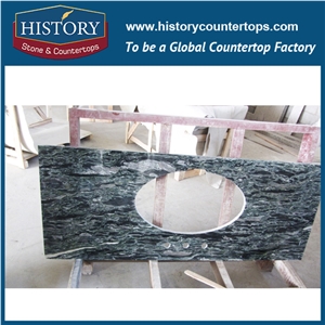 2017 Chinese Hg147 Multicolor Green Vanity Suite Wholesale Composite Ornamental Elegant Design for Bathroom Countertop,Vanity Top, Bathroom Cabinets