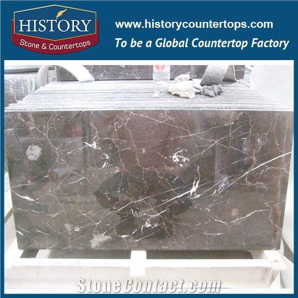 2017 Chinese Hmj031 Dark Emperador Polishing Marble Manufacture Ornamental Laminated Design for Apartment Bathroom Countertop, Bathroom Vanity Tops, Bath Makeup Top