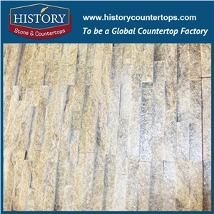 2017 History Stone China Light Green Quartzite Decorative Wall Panels, Natural Split Wellest Surface Thin Stone Veneers, Wall Cladding Shining Ledge Stone