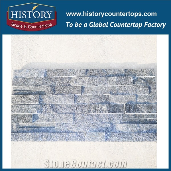 2017 History Stone China Natural Split Black Quartzite Wall Decoration Irregular Pattern Culture Stone, Wall Cladding Shining Ledge Stone