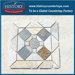 2017 History Stone Factory Direct Wholesales Discounted Raw Material Slate Stone for Customized Design Structure Slate Mosaic