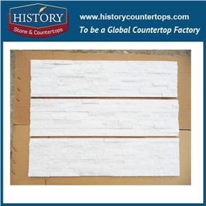 2017 History Stone White Ledge Quartzite Constructive Building Cultural Stone for Interlocking Indoor and Outdoor Wall Covering, Corner Panels