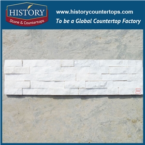 2017 History Stone White Ledge Quartzite Constructive Building Cultural Stone for Interlocking Indoor and Outdoor Wall Covering, Corner Panels