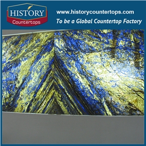 2017 Hot Sale Bolivia"S Blue Granite Slabs Tiles,Blue Galaxy Granite,3 cm Flamed Granite