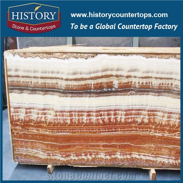 2017 Marketing Plan Competitive New Product Natural and Environment Friendly Luxury Tiger Onyx Slab for Floor Tile , Wall Cladding , Light Transmit
