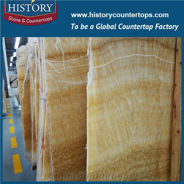 A Grade Quality China Famous Supplier Produce and Custom Made Eye-Catching Brown Onyx Slabs and Tiles for Flooring Design