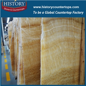 A Grade Quality China Famous Supplier Produce and Custom Made Eye-Catching Brown Onyx Slabs and Tiles for Flooring Design
