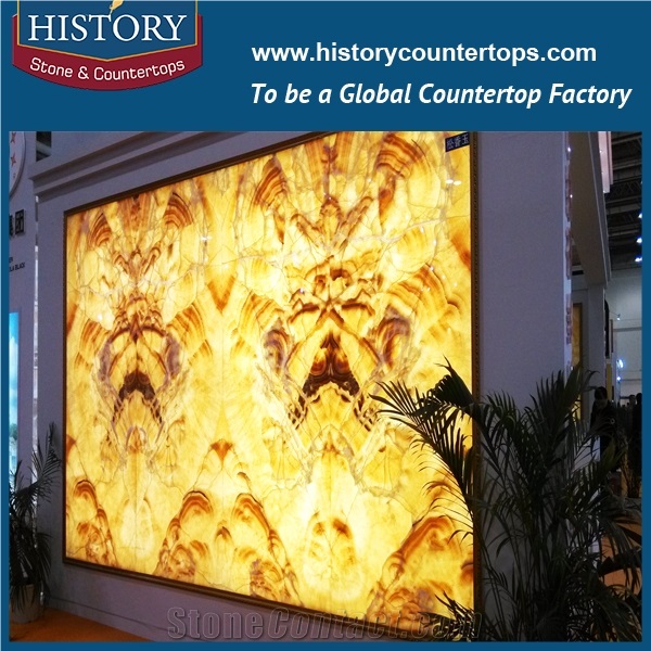 A Grade Quality China Famous Supplier Produce and Custom Made Eye-Catching Brown Onyx Slabs and Tiles for Flooring Design