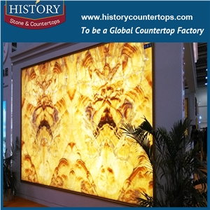A Grade Quality China Famous Supplier Produce and Custom Made Eye-Catching Brown Onyx Slabs and Tiles for Flooring Design