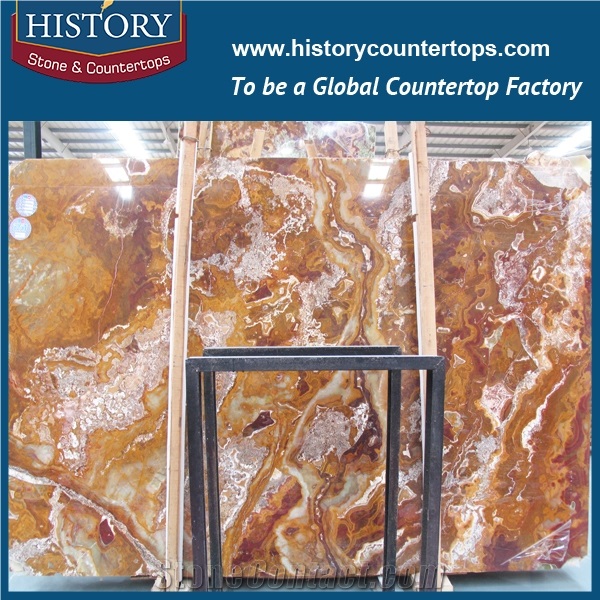 A Grade Quality Chinese Famous Supplier Produce and Custom Made Eye-Catching Multicolor Onyx Slabs and Tiles for Flooring Border Design