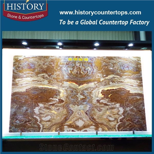 A Grade Quality Chinese Famous Supplier Produce and Custom Made Eye-Catching Multicolor Onyx Slabs and Tiles for Flooring Border Design