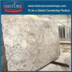 Brazil Diamond Aran White Granite Polished Slabs and Tiles, Polishing Flooring and Wall Covering, Slabs for Kitchen Countertops and Bathroom Vanity Top for Sale