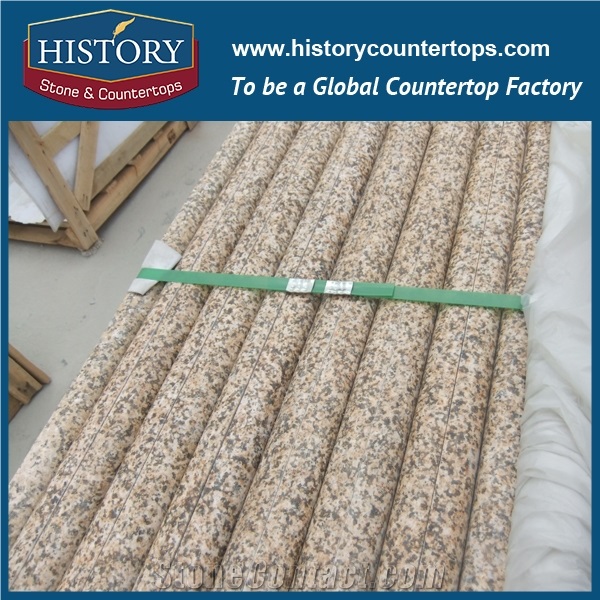 Building Management Projects Polished Surface Chrysanthemum Yellow Granite Steps & Risers