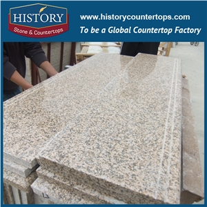Building Management Projects Polished Surface Chrysanthemum Yellow Granite Steps & Risers