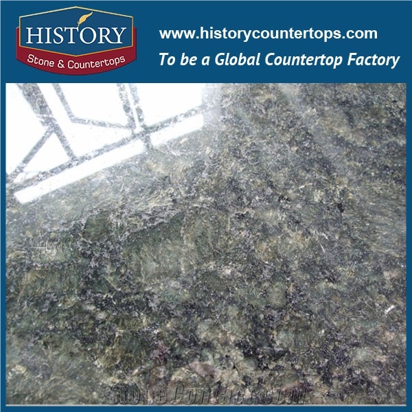 Butterfly Green Granite Big Slab Natural Stone Indoor and Outdoor High-Grade Adornment, Components, a Panel, Lavabo,Hidden Crystallin Medium Grain Black-Green Of Granite,High Quality Best Price
