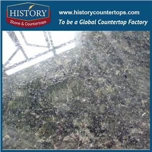 Butterfly Green Granite Big Slab Natural Stone Indoor and Outdoor High-Grade Adornment, Components, a Panel, Lavabo,Hidden Crystallin Medium Grain Black-Green Of Granite,High Quality Best Price