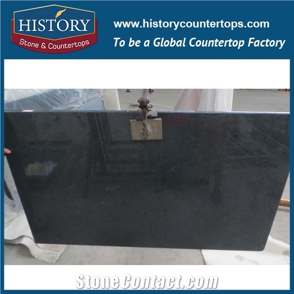 China Building Hg025 G654 Padding Dark Bevel Top Four Edges Polished Custom Size Prefab for Reataurant Durable Countertops & Bathroom Vanity Top