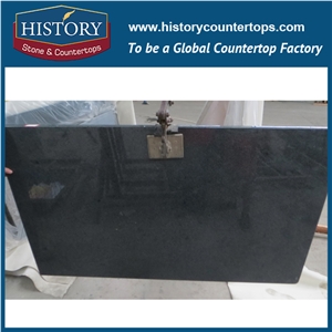 China Building Hg025 G654 Padding Dark Bevel Top Four Edges Polished Custom Size Prefab for Reataurant Durable Countertops & Bathroom Vanity Top