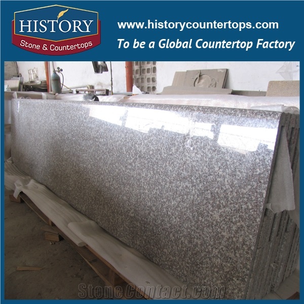 China Building Hg072 Red Granite Natural Stone Wholesale Pre Cut with Trim Molding Classic Furniture for Inn Countertop, Bathroom Vanity Tops