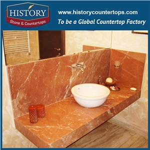 China Building Hmj009 Rojo Alicante Natural Stone Polished Style Selection Laminated Furniture Solid Surface for Hotel Countertop, Bathroom Vanity Tops, Marble Counter, Bench Top & Vanity Units